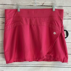 Born Fit Wilder Skort Woman’s Size XL  Pink Athletic Tennis Golf Pickleball NWT